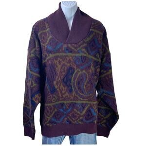 Italian Sweater Co. Wool Blend Sweater Sz Large Made in Italy
